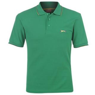 Slazenger Plain Polo Shirt Mens Green