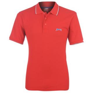 Slazenger Plain Polo Shirt Mens Red