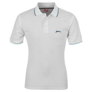 Slazenger Plain Polo Shirt Mens White