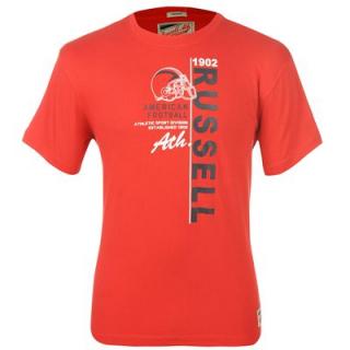 Russell Athletic Print T Shirt Mens Red