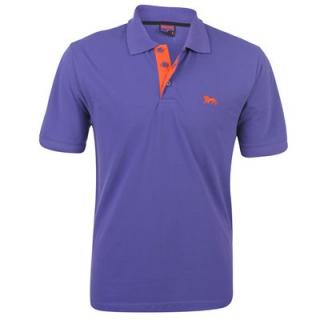 Lonsdale Small Lion Polo Shirt Mens Purple
