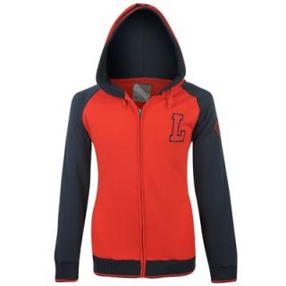 Lonsdale Big Badge Hoody Mens Red/Navy