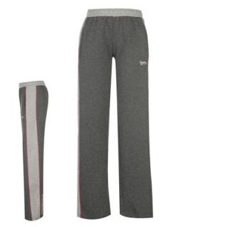 Lonsdale Contrast OH Jog Pants Ladies Charc