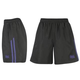 Lonsdale Woven Shorts Mens Black/Purple