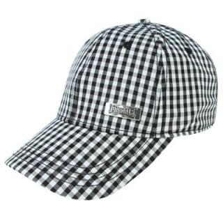 Lonsdale Gingham Cap Mens Black