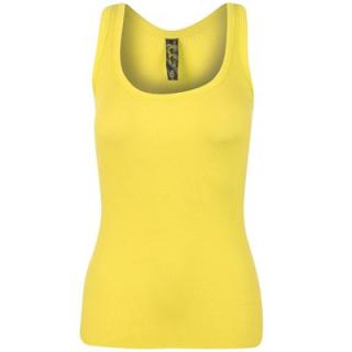 Miss Fiori Basic Vest Ladies Yellow