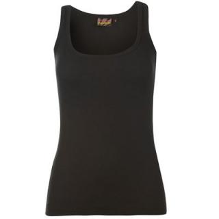 Miss Fiori Basic Vest Ladies Black