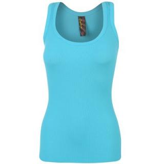 Miss Fiori Basic Vest Ladies Turq