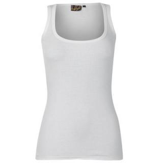 Miss Fiori Basic Vest Ladies White
