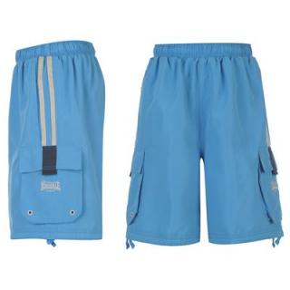 Lonsdale Cargo Shorts Mens Blue/Silver