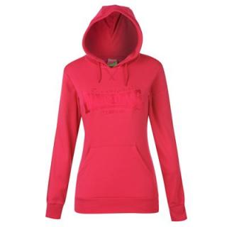 Lonsdale Large Logo Hoody Ladies Very Berry