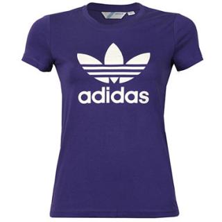 Adidas Trefoil T- Shirt Ladies Purple