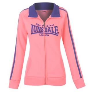 Lonsdale Full Zip Fleece Ladies Pink/Purple