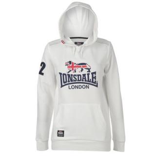 Lonsdale Flying The Flag Hoody Ladies White