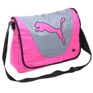 Puma Big Cat Shoulder Bag Pink/Grey