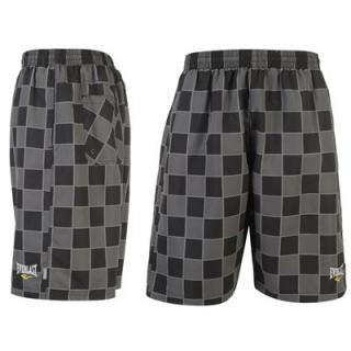 Everlast LL Check Shorts Mens Black