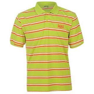 Lonsdale Stripe Polo Shirt Mens Green