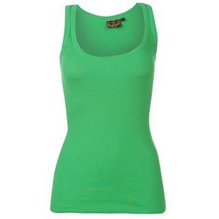 Miss Fiori Basic Vest Ladies Green