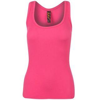 Miss Fiori Basic Vest Ladies Bubble Pink