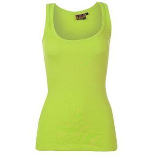 Miss Fiori Basic Vest Ladies Light Lime