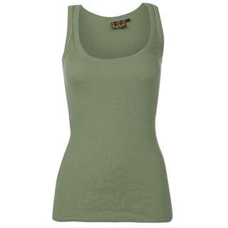 Miss Fiori Basic Vest Ladies Khaki
