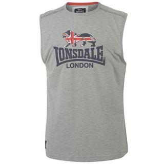 Lonsdale Flying The Flag Vest Mens Grey