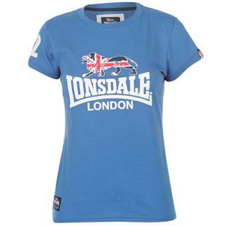 Lonsdale FTF Crew T Shirt Ladies Blue