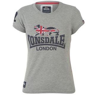 Lonsdale FTF Crew T Shirt Ladies Grey