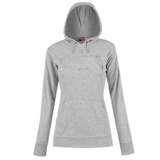 Look at Me Large Logo Hoody Ladies Grey