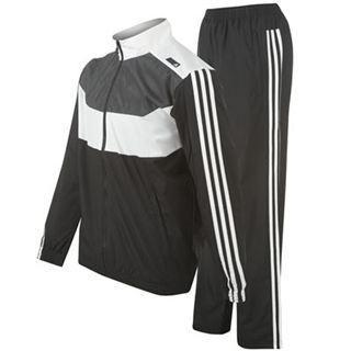 Adidas Train Tracksuit Mens Black/Grey