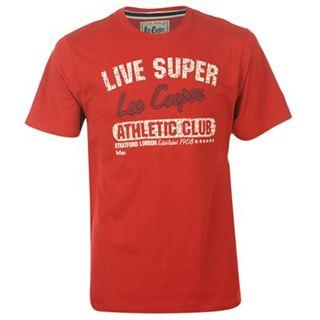 Lee Cooper Fashion TShirt Mens Red