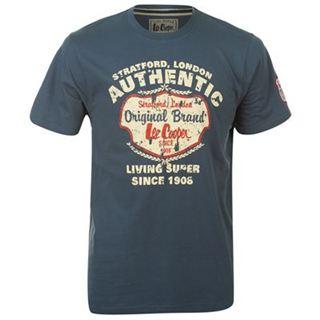 Lee Cooper Fashion TShirt Mens Blue