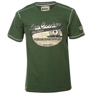 Lee Cooper Fashion TShirt Mens Green