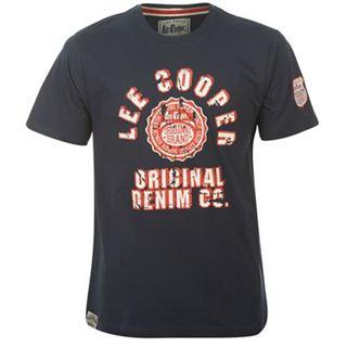 Lee Cooper Fashion TShirt Mens Navy