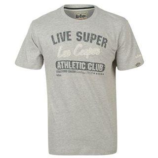 Lee Cooper Fashion TShirt Mens Grey