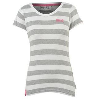 Everlast YD Striped TShirt Ladies Grey