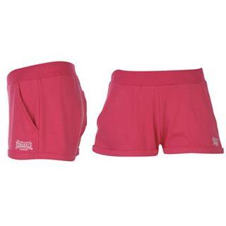 Lonsdale Interlock Shorts Ladies Pink