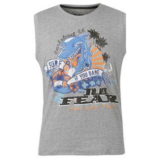 No Fear Music Vest Mens Grey