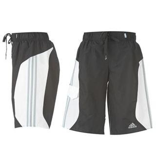 Adidas 3 Stripe Classic Board Shorts Mens Black