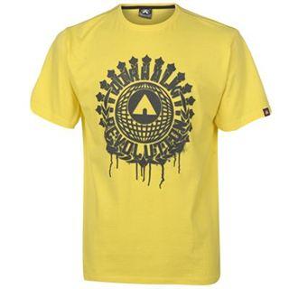Airwalk Print T Shirt Mens Yellow