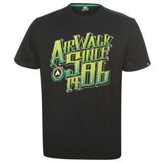 Airwalk Print T Shirt Mens Black