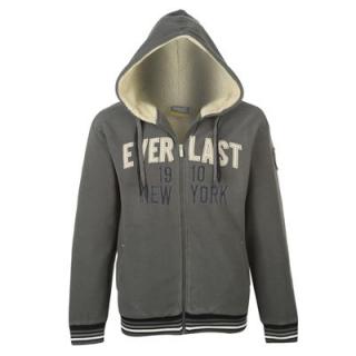 Everlast Lined Polar Hoody Mens Charcoal