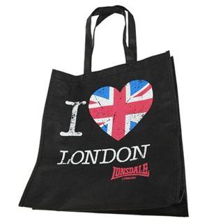 Lonsdale I Love Shopping Bag Ladies Black