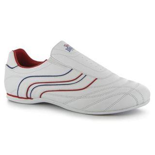 Lonsdale FTF Benn Trainers Mens White ČERVEN