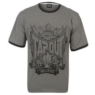 Tapout Crew T Shirt Mens Grey