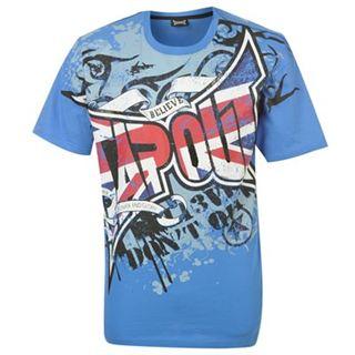 Tapout 10518 Print T Shirt Mens Blue