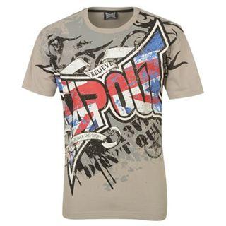 Tapout 10518 Print T Shirt Mens Grey