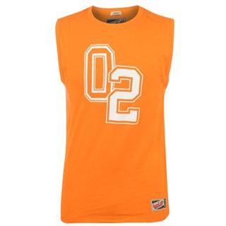 Russell Athletic Print Vest Mens Orange