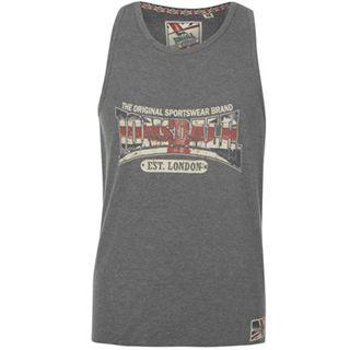 Lonsdale Boxing Vest Mens Charcoal Marl